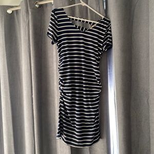 Maternity striped dress
